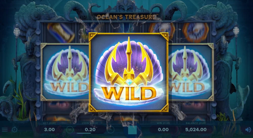 Wildsymbolen I Ocean's Treasure videoslot